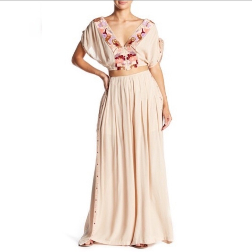 Free People two piece linen
